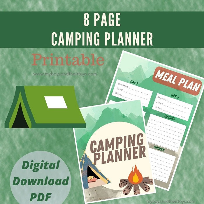 Printable Camping Trip Planner & Camping Checklist