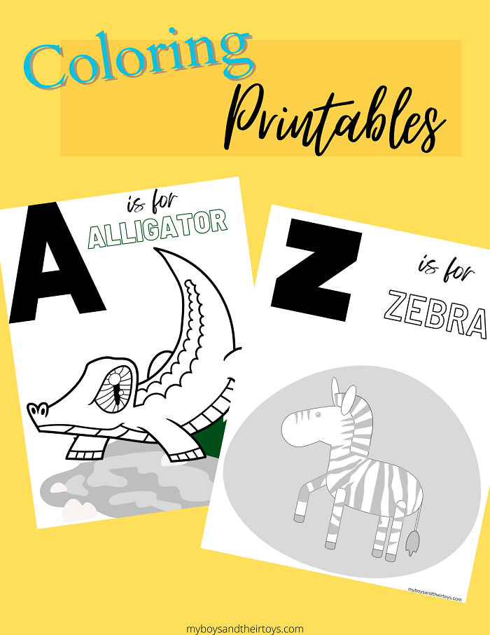A-Z Alphabet Animal Coloring Pages